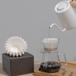 purebrew kraft paper coffee filters – 50pcs pour over coffee filter cups