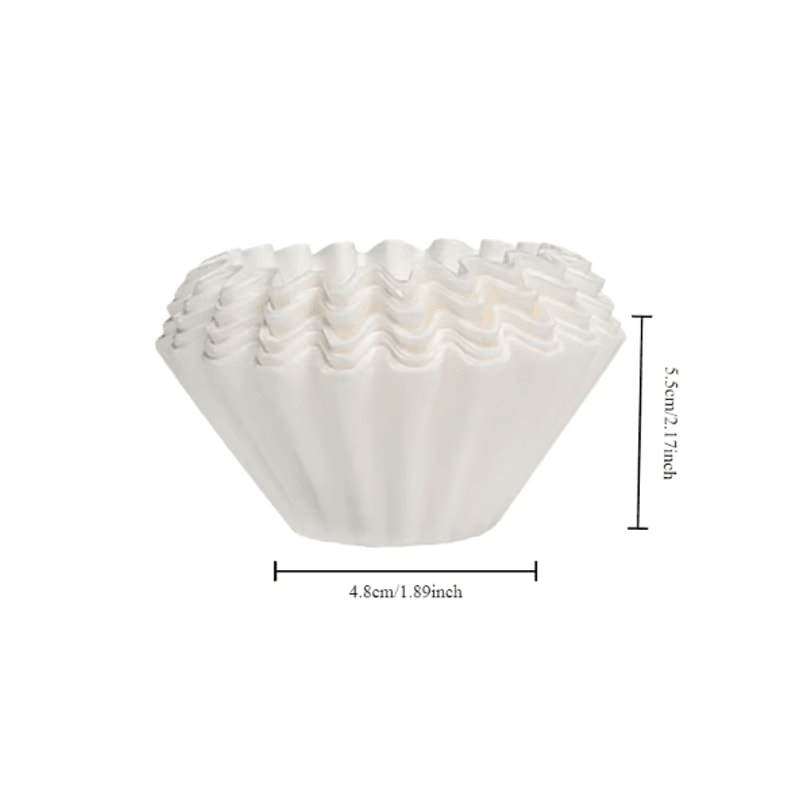 PureBrew Kraft Paper Coffee Filters 50PCS Pour Over Coffee Filter Cups 4
