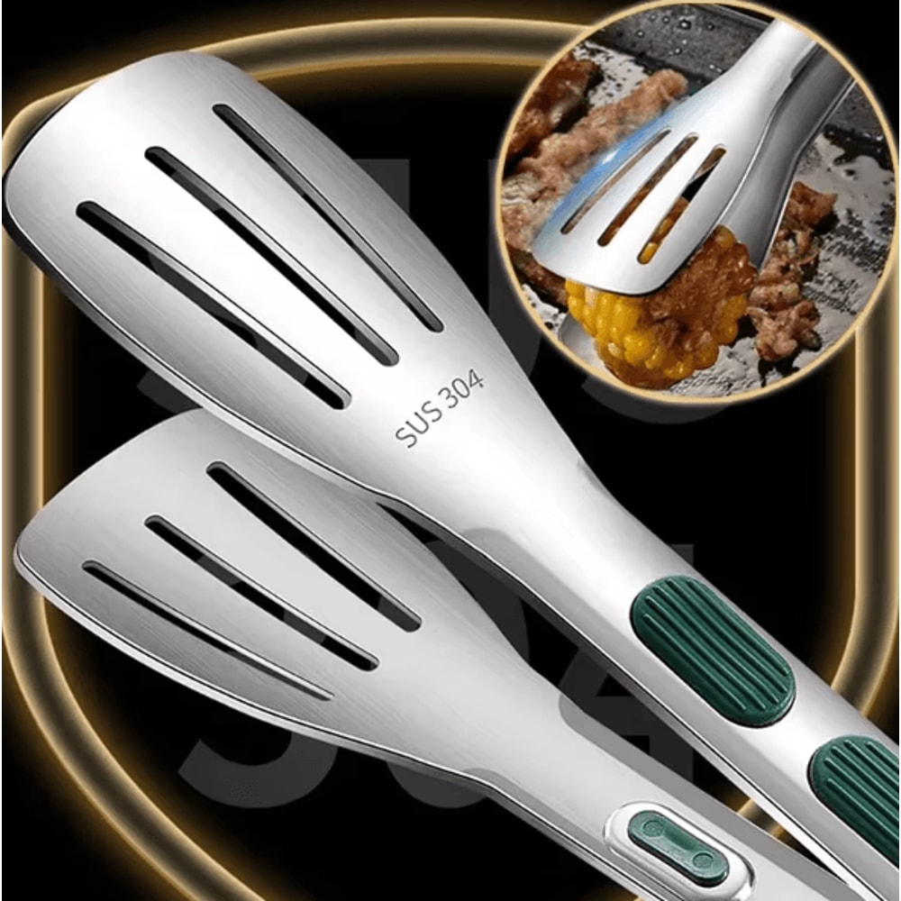 ProServe Stainless Steel Food Tongs HeavyDuty BBQ Steak Buffet Serving Tongs 1