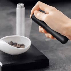 baristaflow coffee bean dosing cup set – anti-static espresso dosing cup with rdt spray