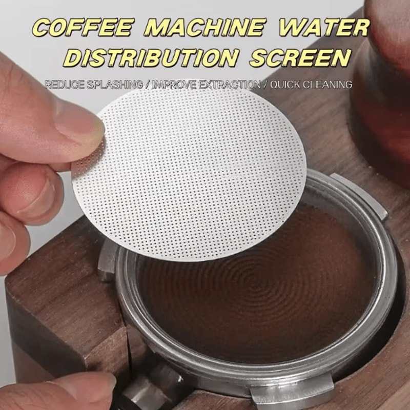 BaristaPrecision Espresso Puck Screen Stainless Steel Portafilter Shower Screen For Uniform Extrac 0