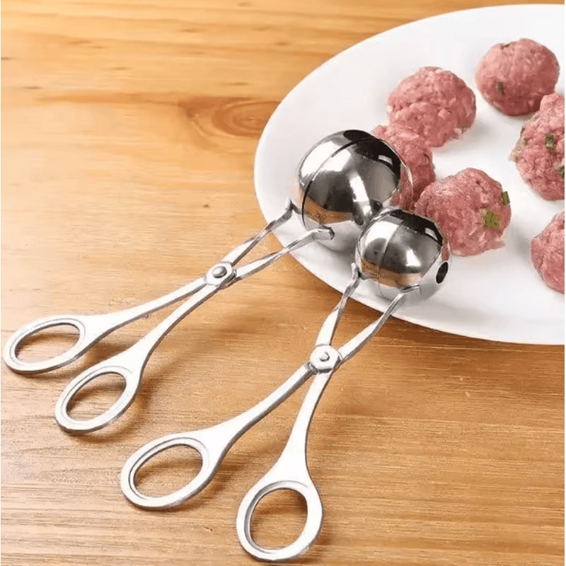 KitchenPro Stainless Steel Meatball Maker Multifunction Meatball Clamp Tool For Rice Meat Dumplin 0
