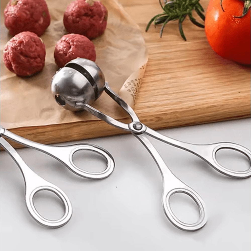 KitchenPro Stainless Steel Meatball Maker Multifunction Meatball Clamp Tool For Rice Meat Dumplin 1