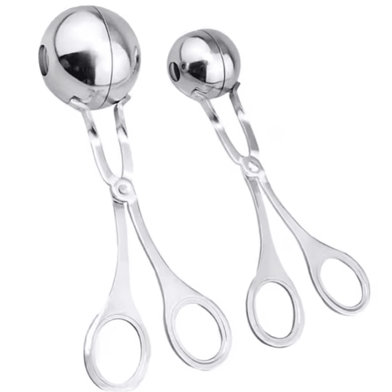 KitchenPro Stainless Steel Meatball Maker Multifunction Meatball Clamp Tool For Rice Meat Dumplin 8