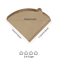 Natural Pour Over Coffee Filter Paper V Shape Cone Coffee Filter Paper For 24 Cup Drip Brewing 4