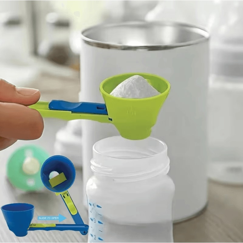 Mess Free Protein Powder Scoop With Sliding Funnel Durable Supplement Scoop For Smooth And Easy Mix 0