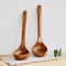 Premium Nanmu Wooden Soup Spoon Long Handle Wooden Cooking Spoon For Congee Soup And Home Cooking 3