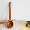 Premium Nanmu Wooden Soup Spoon Long Handle Wooden Cooking Spoon For Congee Soup And Home Cooking 4