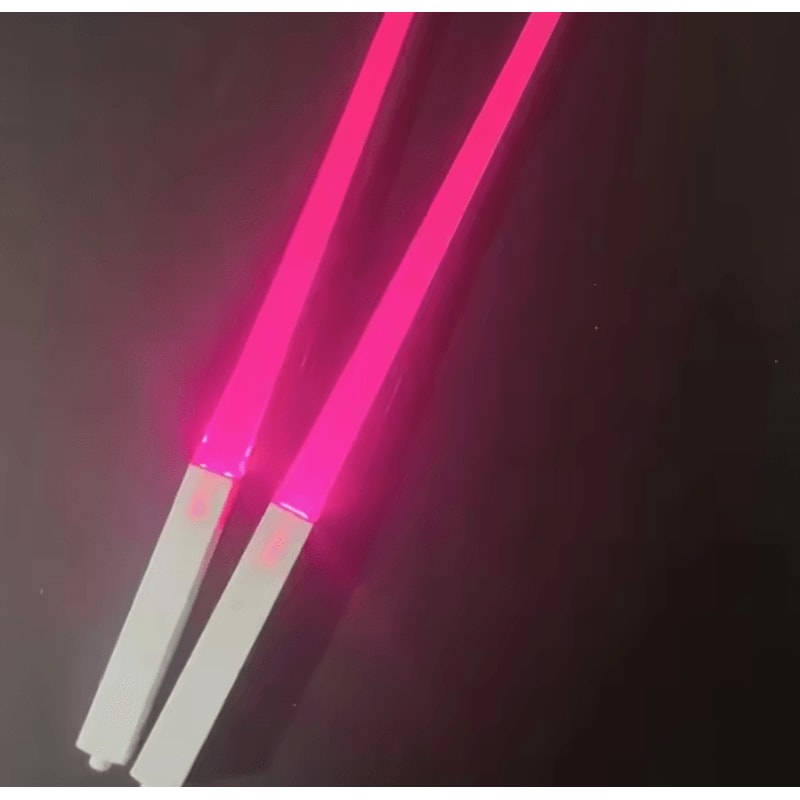 GlowBite LED Light Up Chopsticks Multicolor Luminous Chopsticks Reusable Dining Party Tableware 9
