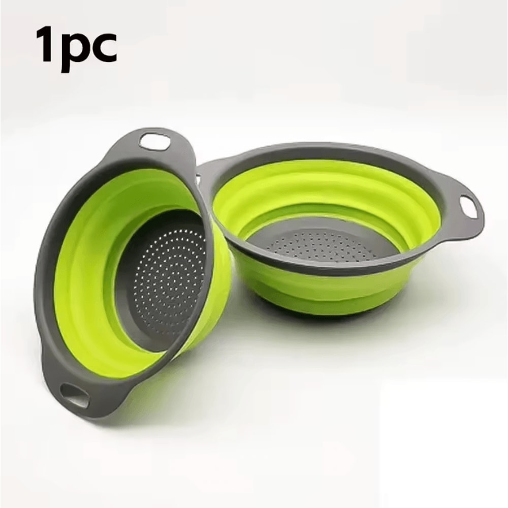 FlexDrain Collapsible Drain Basket Foldable Vegetable Washing Basket Space Saving Kitchen Colander 6
