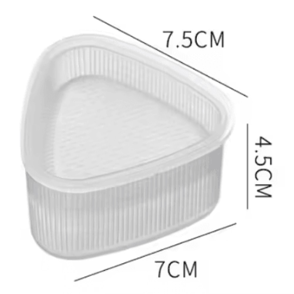 KawaiiRice Onigiri Mold Set Transparent Sushi Rice Mold Cartoon Kids Bento Rice Ball Maker 6