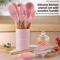 ProChef Silicone Kitchen Utensils Set 12 Piece Nonstick Cooking Utensils Set With Wooden Handle 0