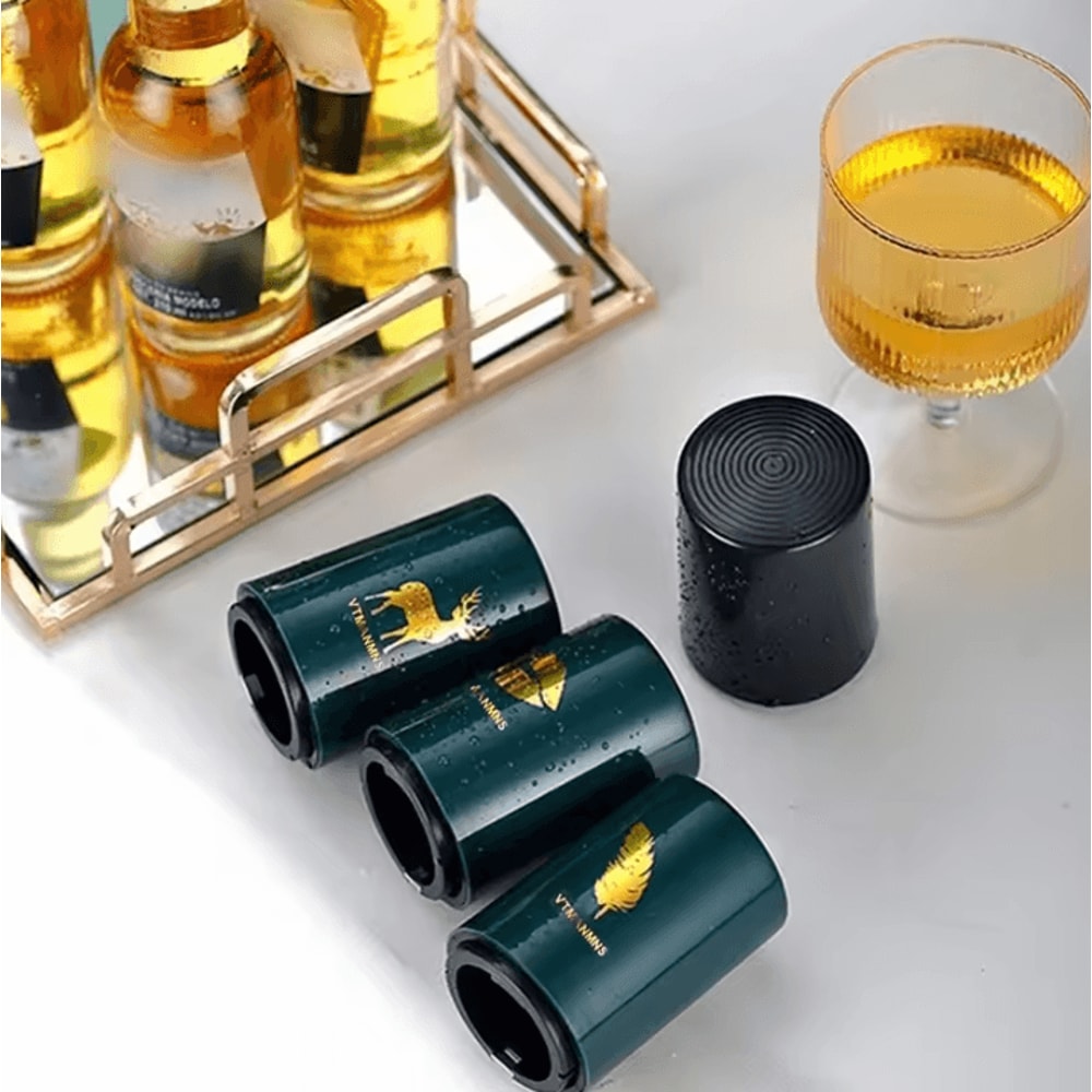 QuickPop Automatic Beer Bottle Opener Stainless Steel Magnetic Bottle Opener With OnePress Cap Rel 2