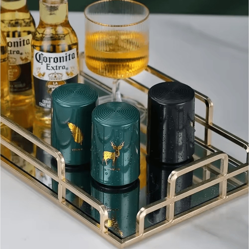 QuickPop Automatic Beer Bottle Opener Stainless Steel Magnetic Bottle Opener With OnePress Cap Rel 3