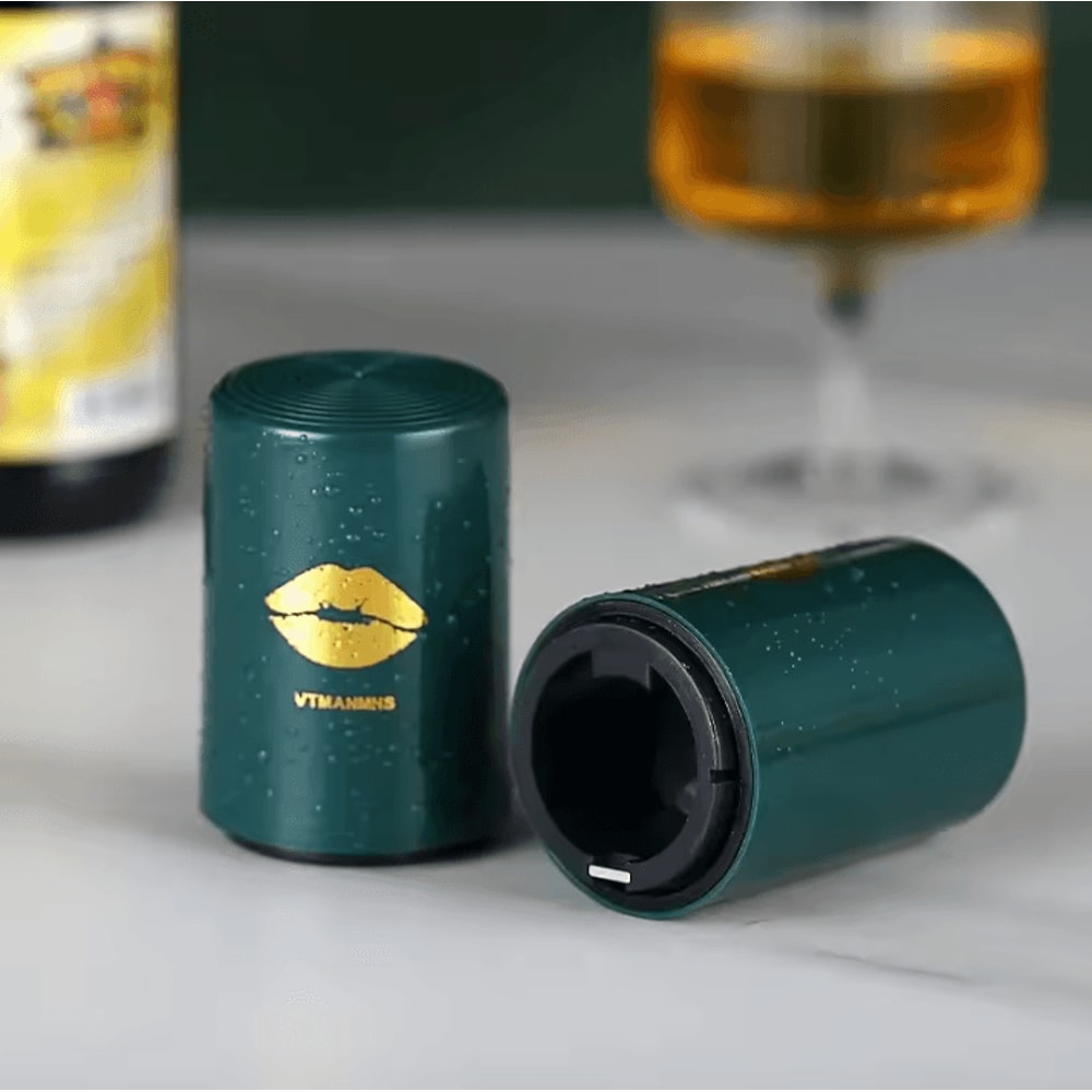 QuickPop Automatic Beer Bottle Opener Stainless Steel Magnetic Bottle Opener With OnePress Cap Rel 4