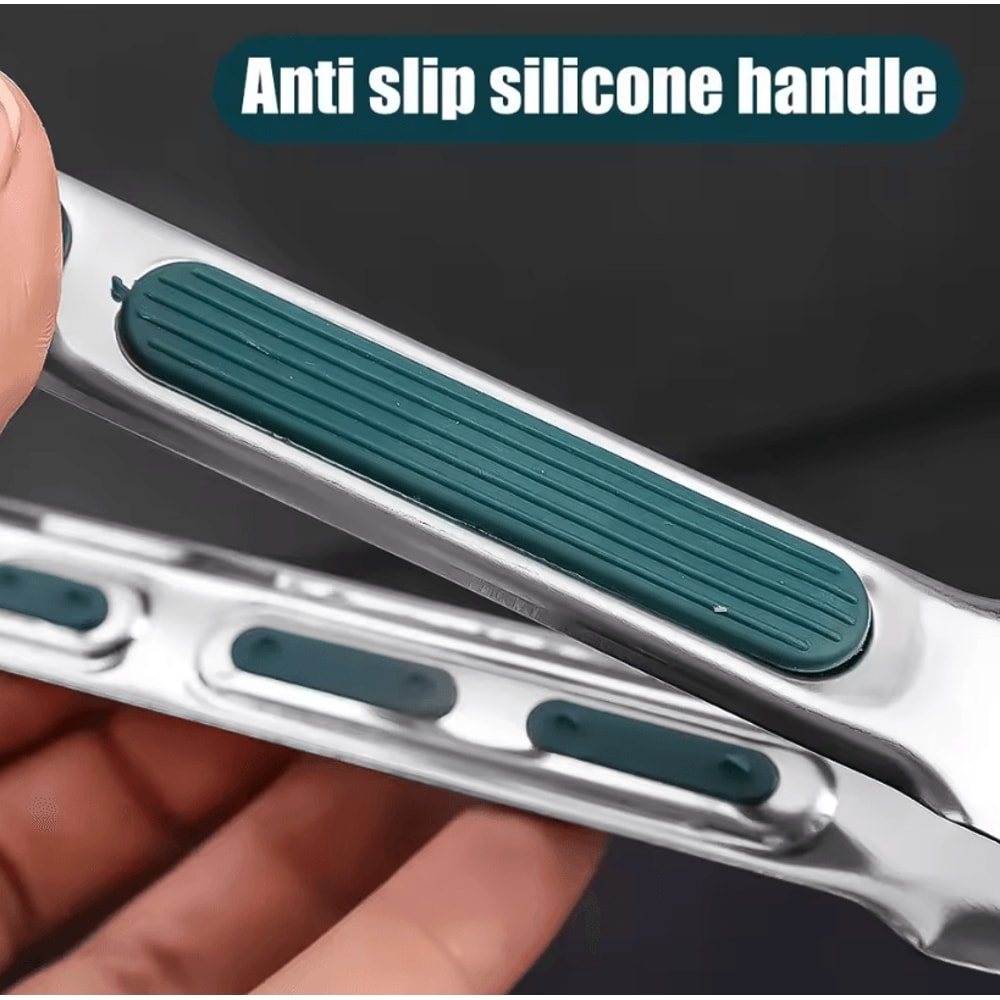 ProGrip Stainless Steel Food Tongs NonSlip BBQ Grill Tongs For Cooking Serving Barbecue 5