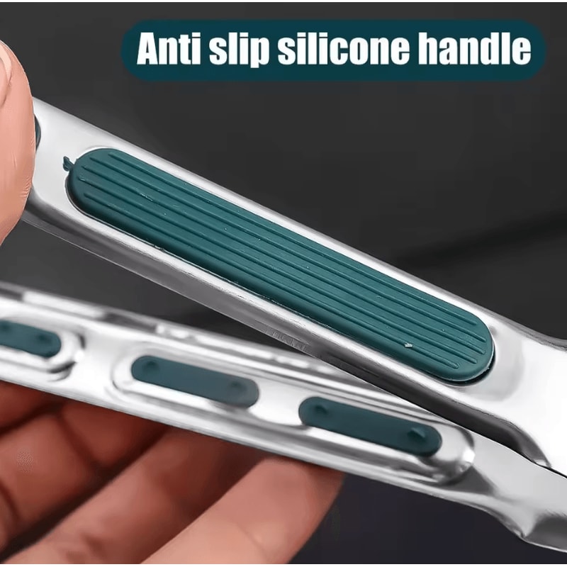 ProGrip Stainless Steel Food Tongs NonSlip BBQ Grill Tongs For Cooking Serving Barbecue 5