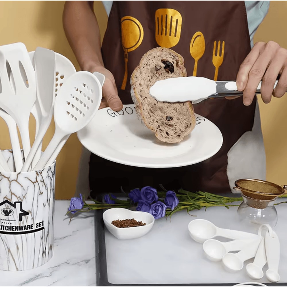 ProChef Silicone Kitchen Utensils Set 18 Piece Heat Resistant Silicone Cooking Utensil Set For Nons 4