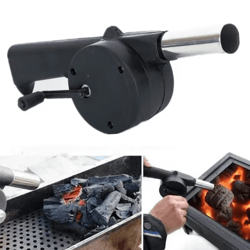 fireboost manual bbq fan air blower portable bbq fire starter fan hand crank charcoal grill tool