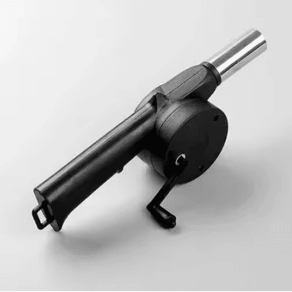 FireBoost Manual BBQ Fan Air Blower Portable BBQ Fire Starter Fan Hand Crank Charcoal Grill Tool 5