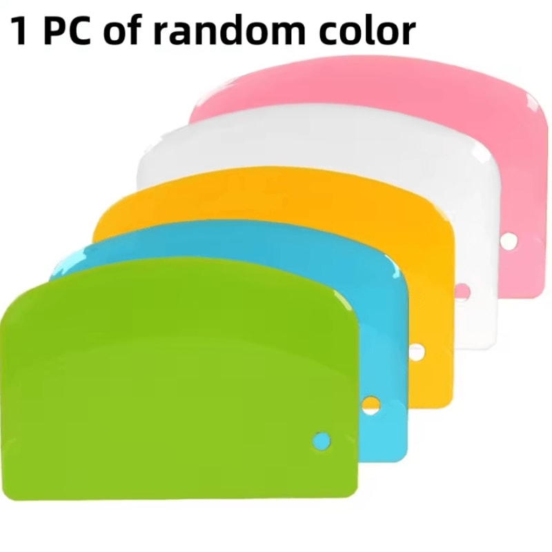 FlexEdge Plastic Dough Scraper Multipurpose Cake Scraper Tool For Baking Dough Cutting And Cream Sm 5