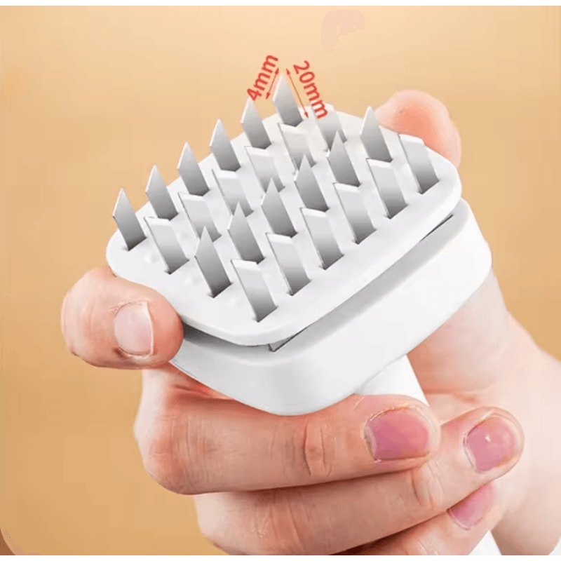TenderPro 24 Needle Meat Tenderizer Tool Stainless Steel Automatic Meat Tenderizer For Steak Beef C 3