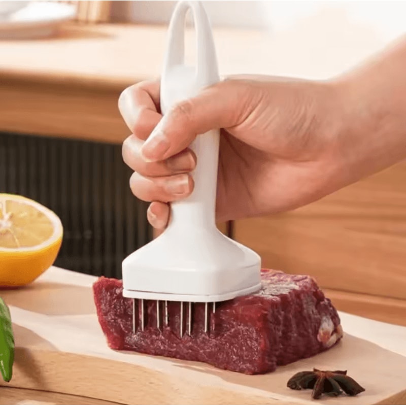 TenderPro 24 Needle Meat Tenderizer Tool Stainless Steel Automatic Meat Tenderizer For Steak Beef C 4