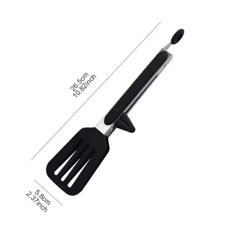 9Inch Silicone Kitchen Tongs HeatResistant Stainless Steel Cooking Tongs For BBQ Salad NonStick C 6