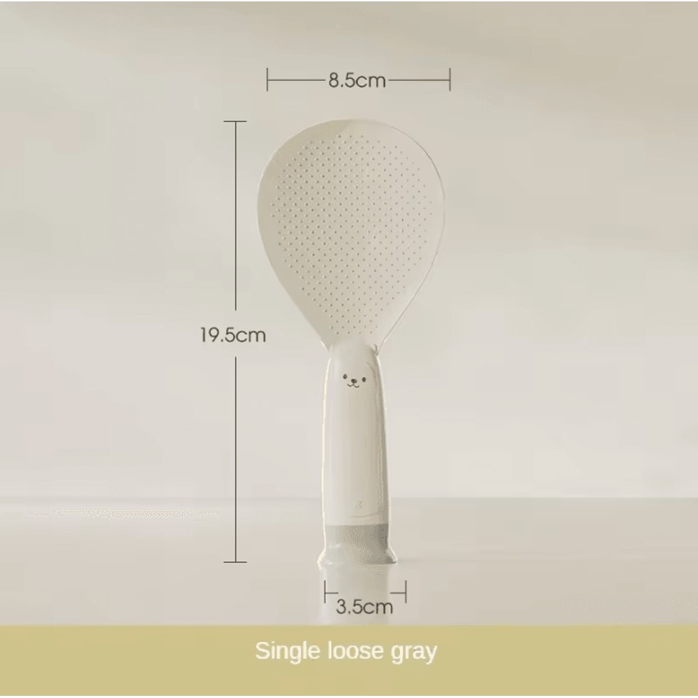 HeatResistant Standing Rice Spoon NonStick Rice Paddle With Suction Cup Base 5