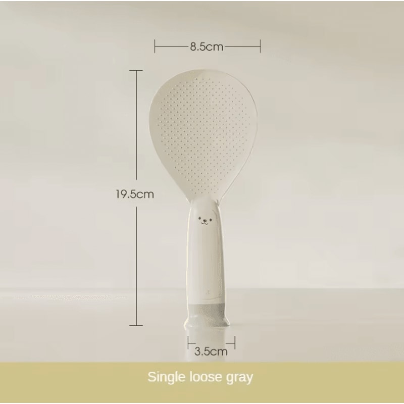 HeatResistant Standing Rice Spoon NonStick Rice Paddle With Suction Cup Base 5