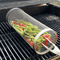 Circular Stainless Steel BBQ Rolling Basket Portable Wire Mesh Grill Basket For Camping Outdoor B 5