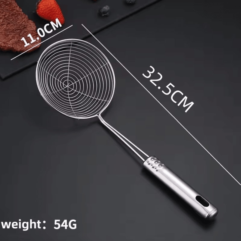 3Piece Stainless Steel Colander Set MultiSize Kitchen Mesh Strainer For Noodles Dumplings Frying 2