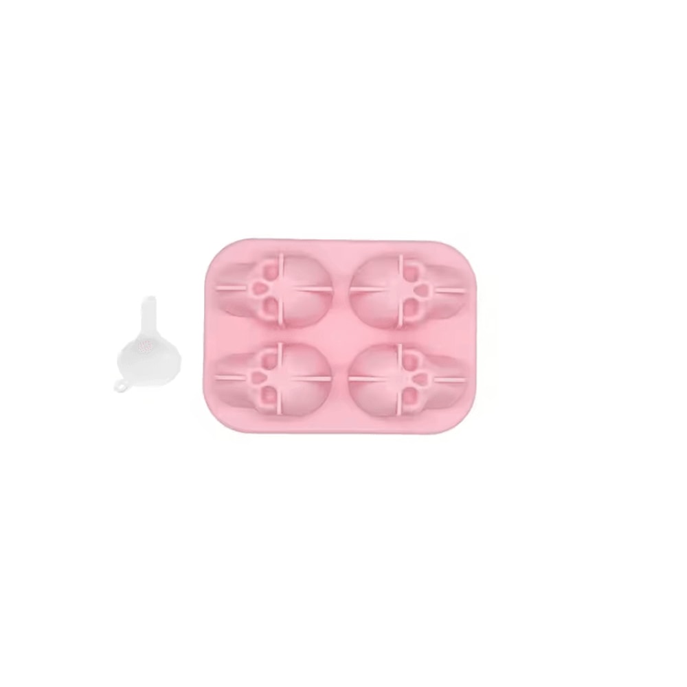 3D Skull Ice Mold Creative Silicone Whiskey Ice Mold For Cocktails Bar Party Drinks 5