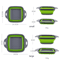 Portable Foldable Vegetable Washing Basket SpaceSaving Collapsible Colander For Fruit Veggies Kit 3