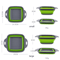 Portable Foldable Vegetable Washing Basket SpaceSaving Collapsible Colander For Fruit Veggies Kit 3