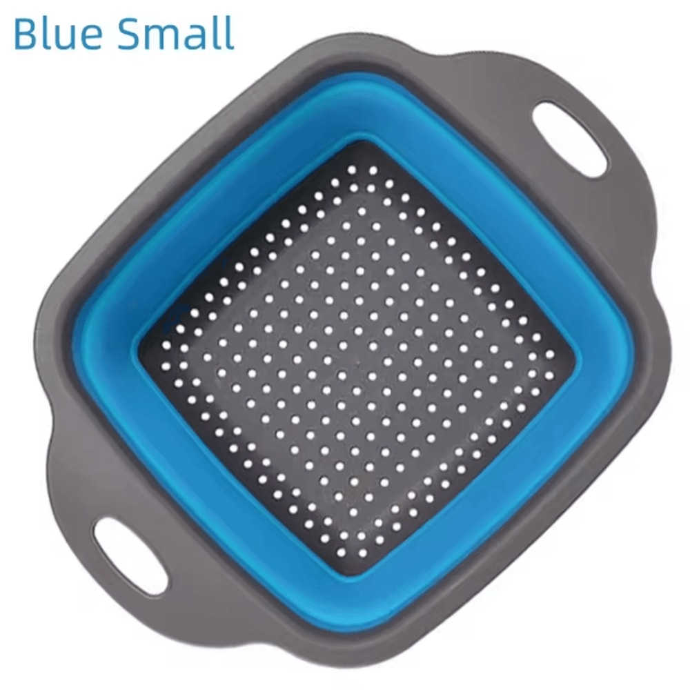 Portable Foldable Vegetable Washing Basket SpaceSaving Collapsible Colander For Fruit Veggies Kit 9