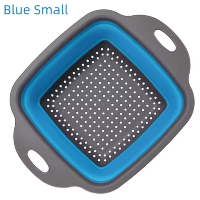 Portable Foldable Vegetable Washing Basket SpaceSaving Collapsible Colander For Fruit Veggies Kit 9