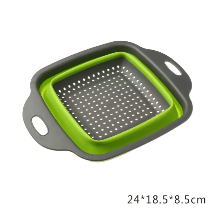 Portable Foldable Vegetable Washing Basket SpaceSaving Collapsible Colander For Fruit Veggies Kit 4