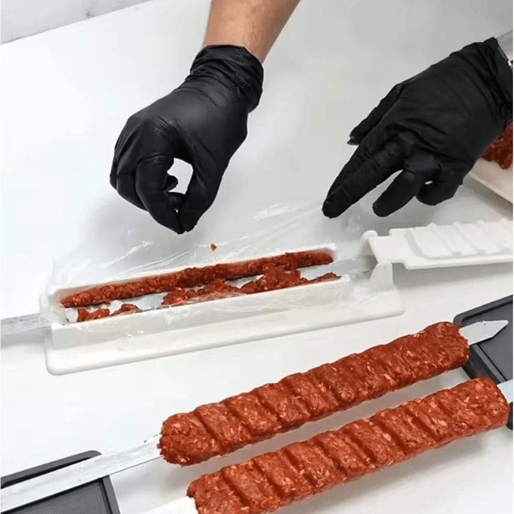 Easy BBQ Kebab Maker Press Portable BBQ Meat Skewer Machine For Perfect Homemade Kebabs 1