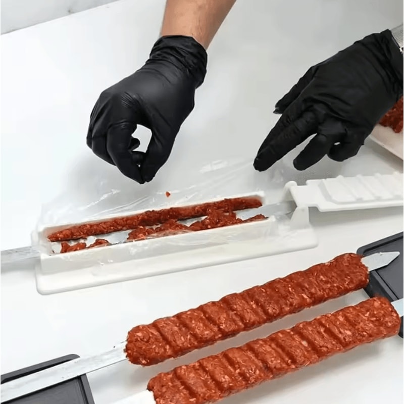 Easy BBQ Kebab Maker Press Portable BBQ Meat Skewer Machine For Perfect Homemade Kebabs 1