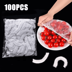 disposable elastic food covers – stretchable plastic food storage covers for bowls, fruits & refrigerator fresh keeping