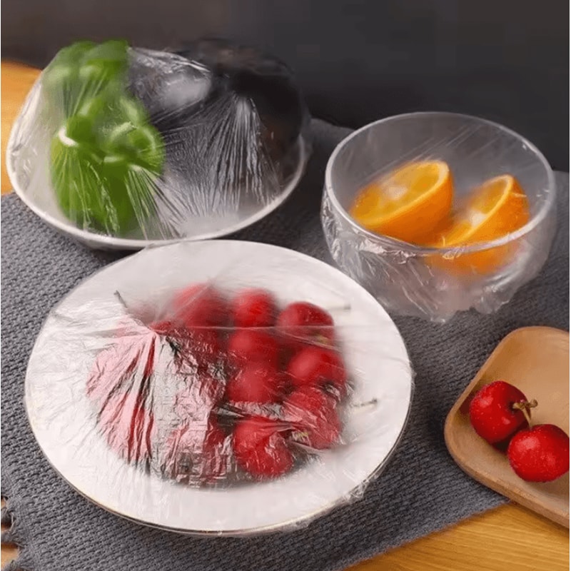 Disposable Elastic Food Covers Stretchable Plastic Food Storage Covers For Bowls Fruits Refrigera 1