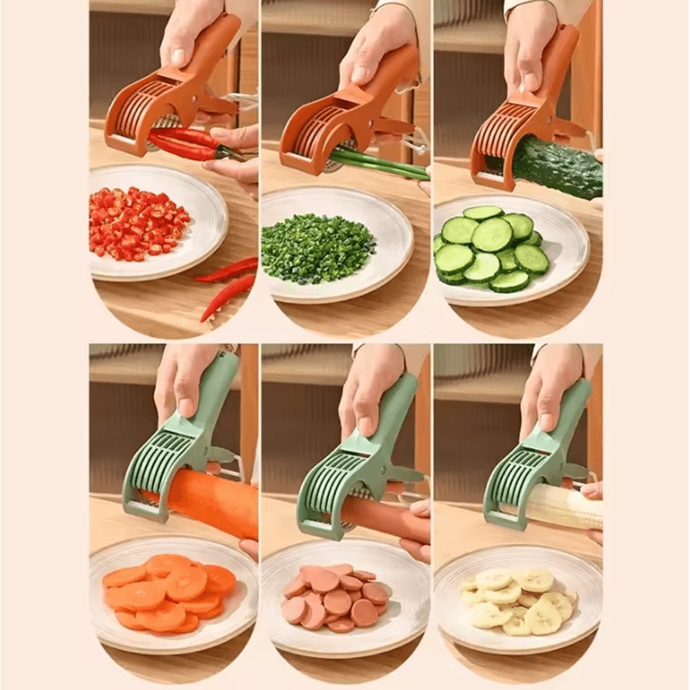 MultiFunction Stainless Steel Vegetable Slicer Compact Fruit Salad Slicer Tool For Fast Kitchen P 3