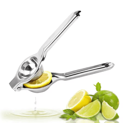 stainless steel lemon squeezer – heavy-duty manual citrus juicer & lime press
