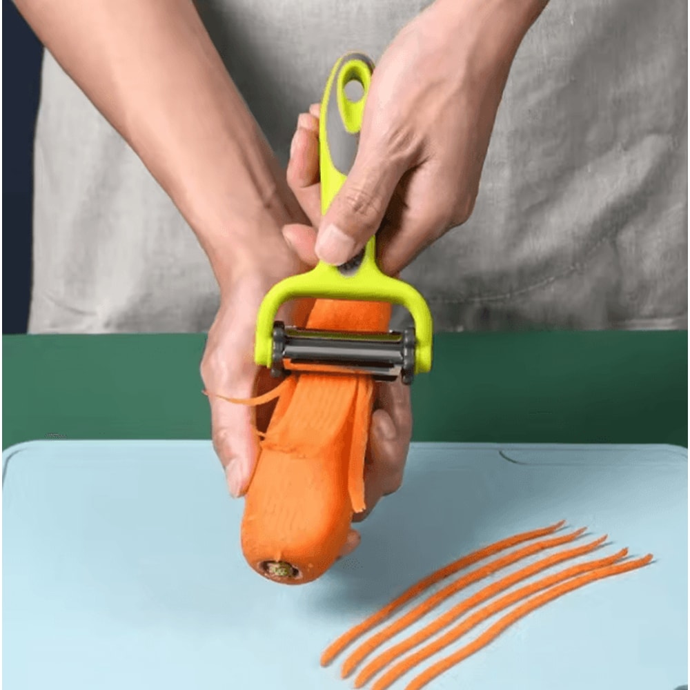 3in1 Rotary Vegetable Peeler Multifunction Julienne Cutter Fruit Slicer 2