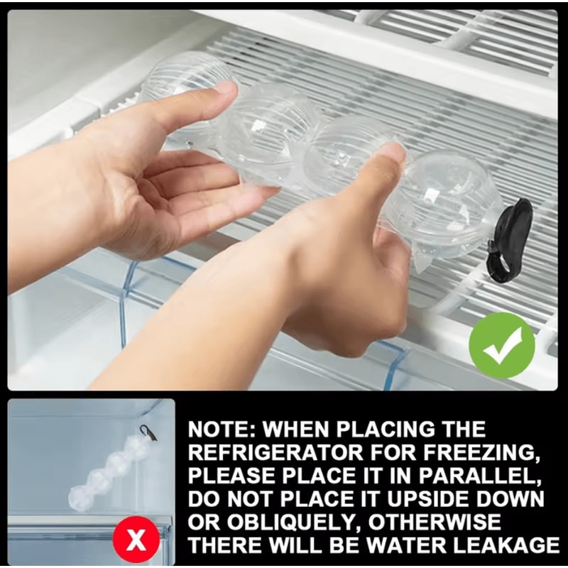 Large Ice Ball Maker Mold Round Cocktail Sphere Ice Tray For Home Bar 2