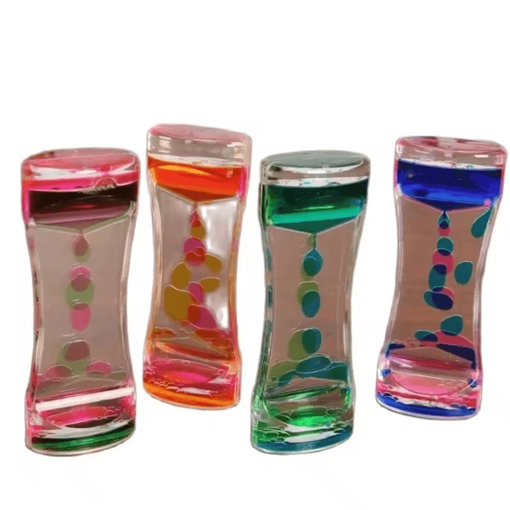 Colorful Liquid Motion Bubbler Timer Sensory Hourglass Fidget Toy For Relaxation 1