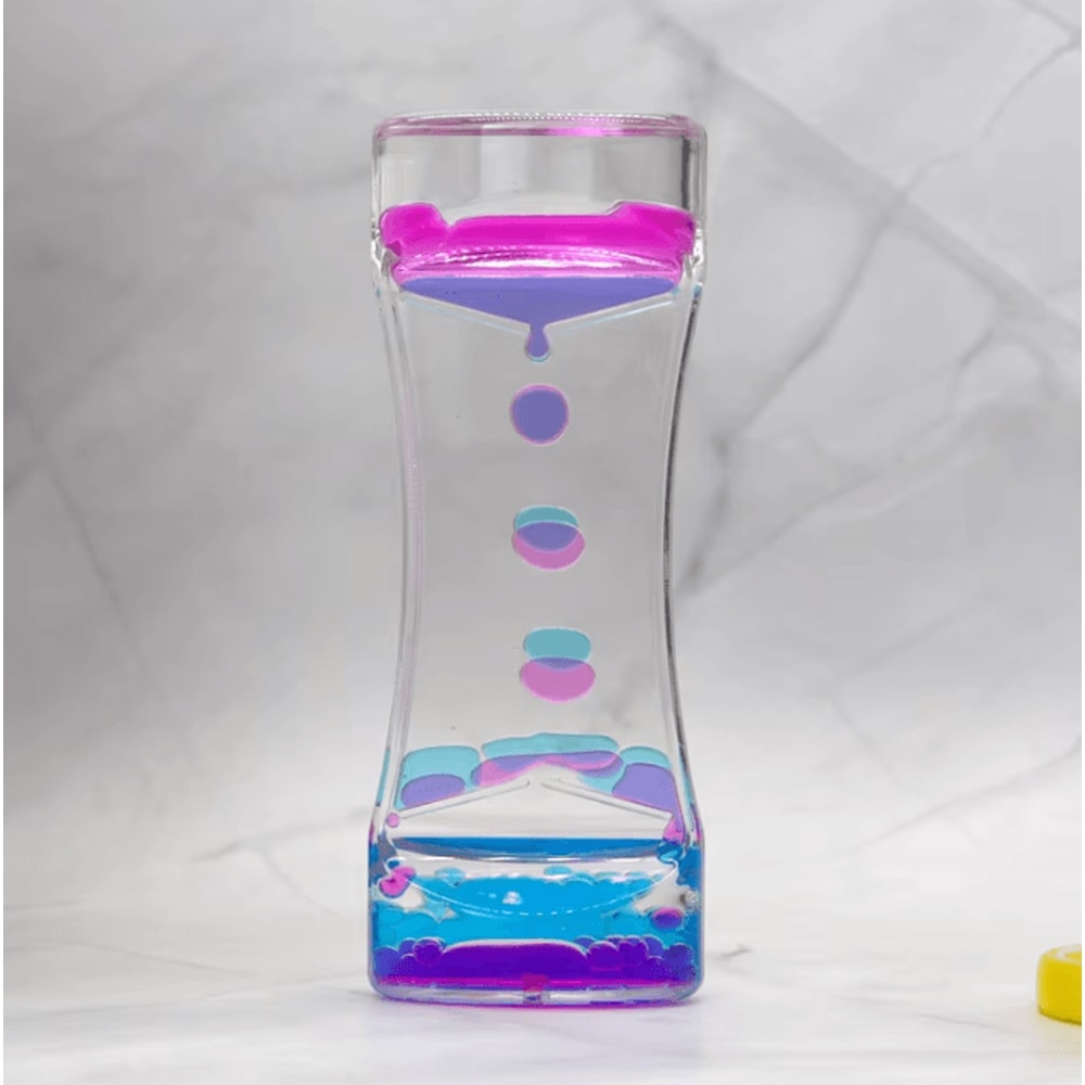 Colorful Liquid Motion Bubbler Timer Sensory Hourglass Fidget Toy For Relaxation 2