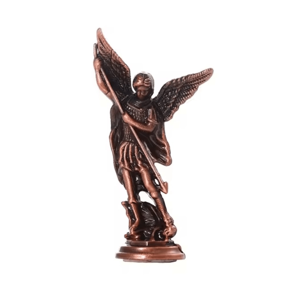 Saint Michael Archangel Statue Zinc Alloy Guardian Angel Figurine For Home Desk Decor 7