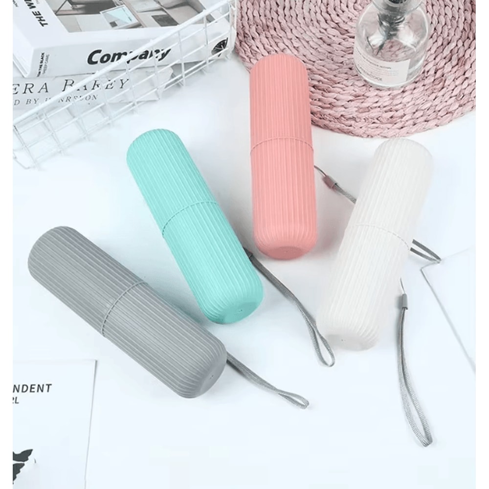 Portable Travel Toothbrush Holder Cup Toothpaste Organizer Hygienic Storage Case 0